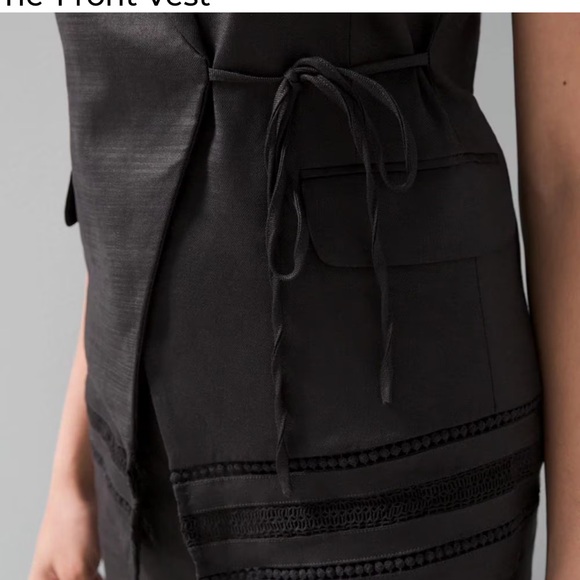 WHBM TIE FRONT VEST, size 00, NWT - Picture 3 of 8